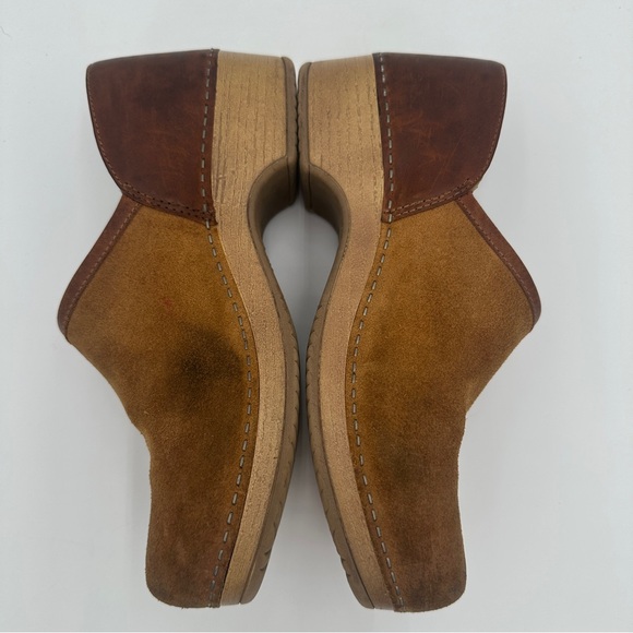 Dansko Brown Suede Mules - Picture 2 of 8